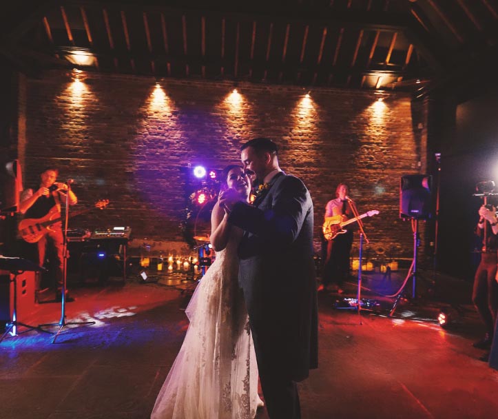 First Dance in Tither Barn at Cooling Castle Barn
