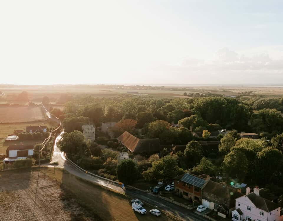 Amy & Joseph's wedding at Cooling Castle Barn, filmed by Talking Fly Wedding Films