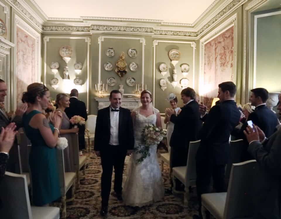 Abbie & Jonathan's wedding at Leeds Castle, filmed by Talking Fly Wedding Films
