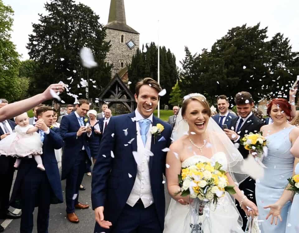 Corinne & Danny's wedding at Brandshatch Place, filmed by Talking Fly Wedding Films
