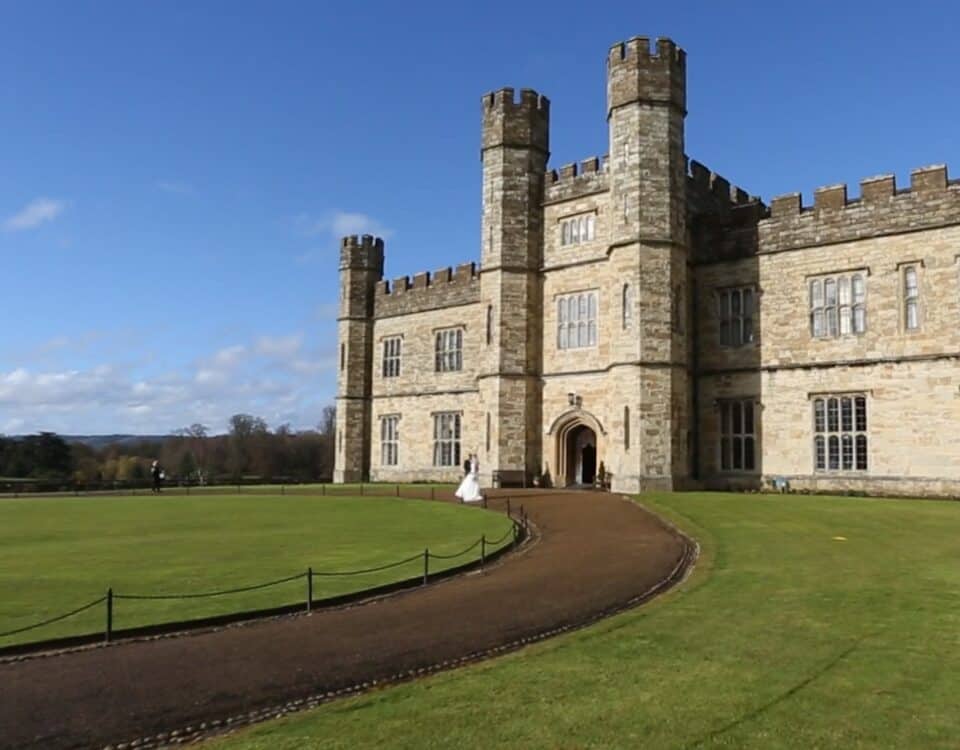 Dawn & Lee's wedding at Leeds Castle, filmed by Talking Fly Wedding Films