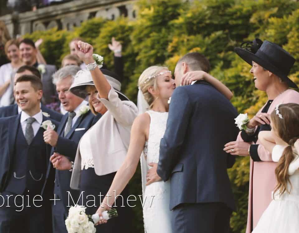 Georgie & Matthew's wedding at Port Lympne Mansion, filmed by Talking Fly Wedding Films