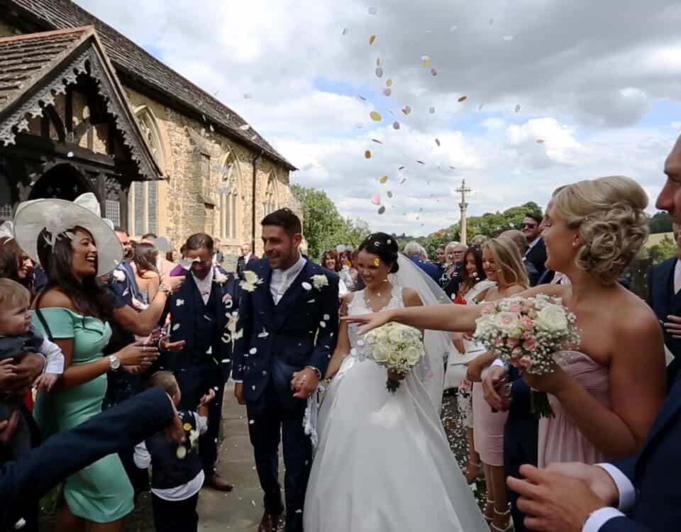Jade & Dean's wedding at Westerham Golf Club, filmed by Talking Fly Wedding Films