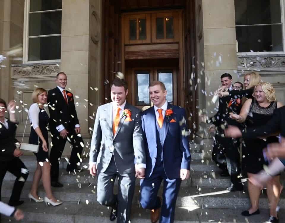 James & Simon's wedding at Council House Birmingham, filmed by Talking Fly Wedding Films