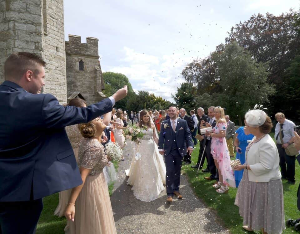 Joanna & David's wedding at Elvey Farm Pluckley, filmed by Talking Fly Wedding Films