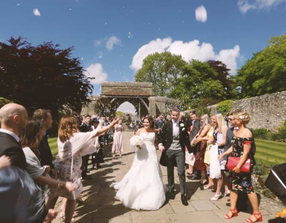 Katie & Alex's wedding at Lympne Castle, filmed by Talking Fly Wedding Films
