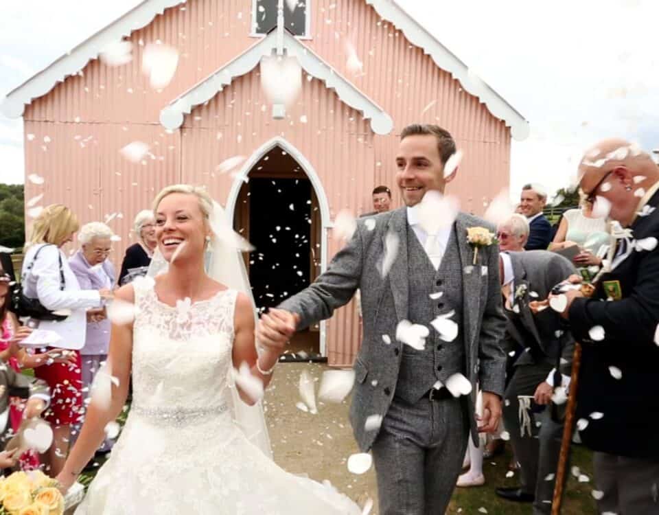 Kim & Chris's wedding at Kent Life, filmed by Talking Fly Wedding Films