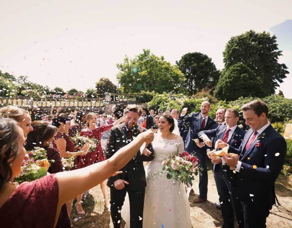 Luxy & Jarrah's wedding at Mount Ephraim Gardens, filmed by Talking Fly Wedding Films