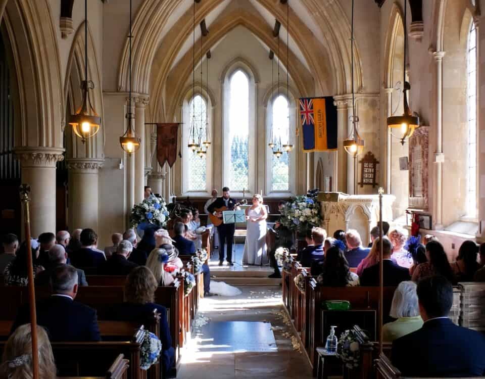 Olivia & Jack's wedding at Knowlton court, filmed by Talking Fly Wedding Films
