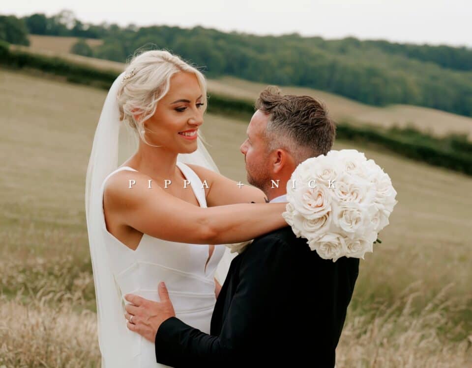 Pippa & Nick's wedding at The Barn at Botley Hill, filmed by Talking Fly Wedding Films