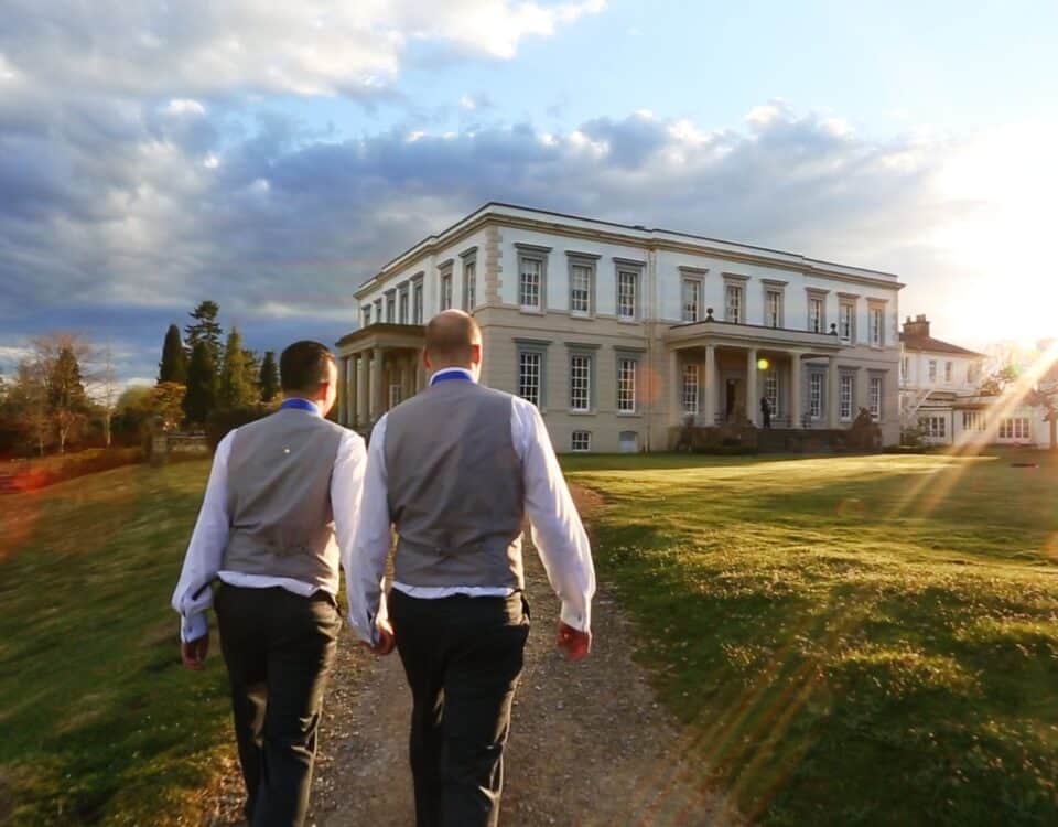 Richard & Chris's wedding at Buxted Park Hotel, filmed by Talking Fly Wedding Films