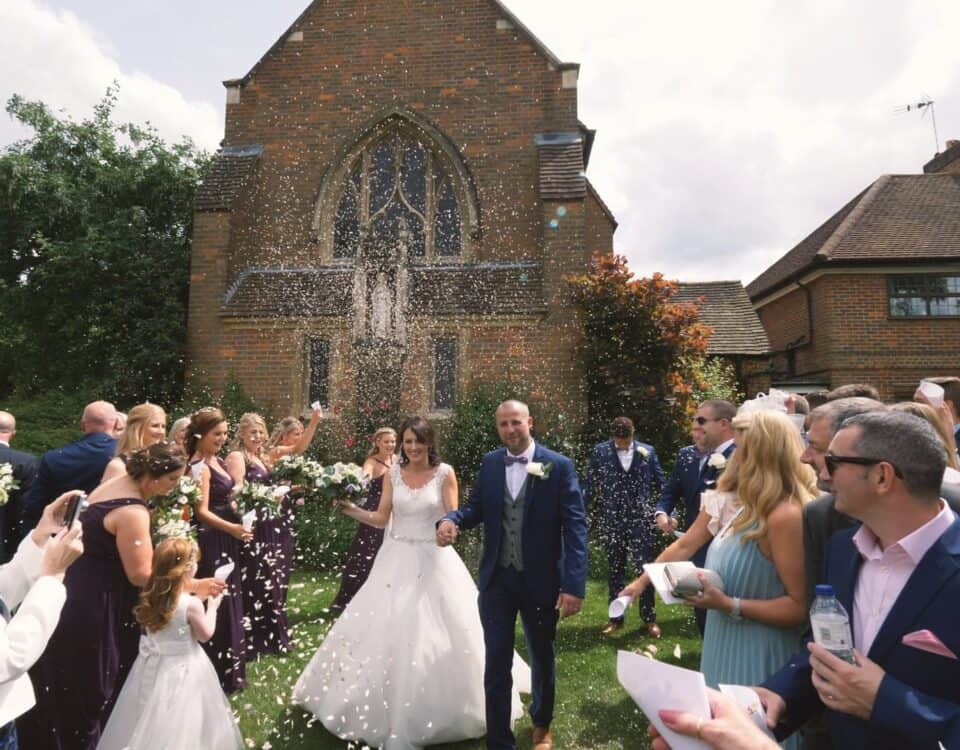 Siobhan & Liam's wedding at Stoke Place Hotel, filmed by Talking Fly Wedding Films