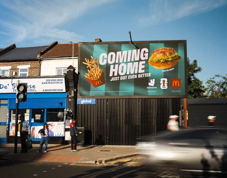 Deliveroo Football OOH Campaign campaign photograph 1