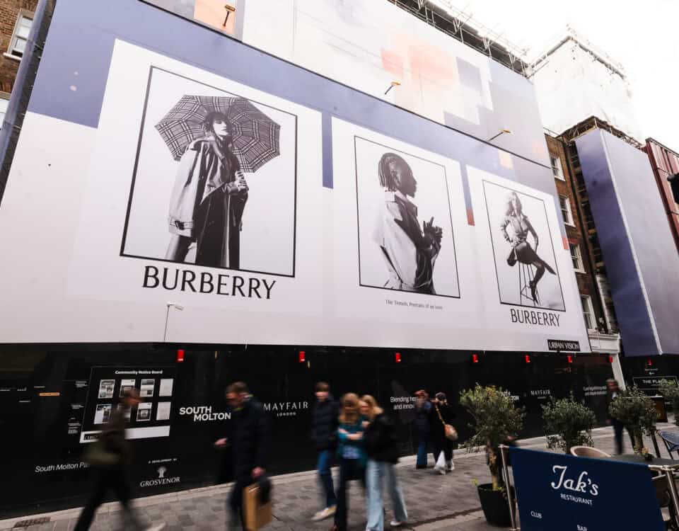 Burberry & Swarovski Across London campaign photograph 1