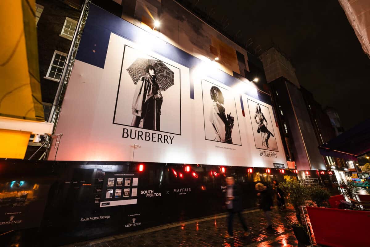Burberry & Swarovski Across London campaign photograph 5
