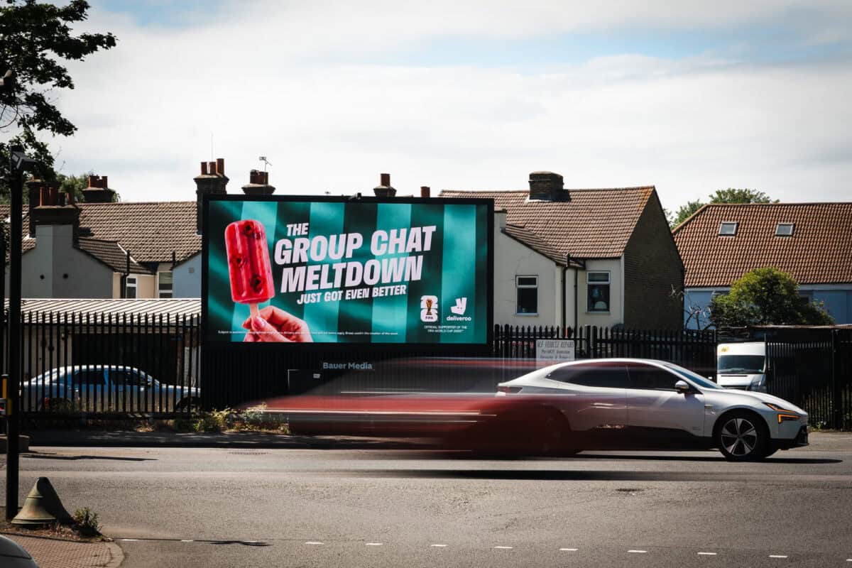 Deliveroo Football OOH Campaign campaign photograph 11