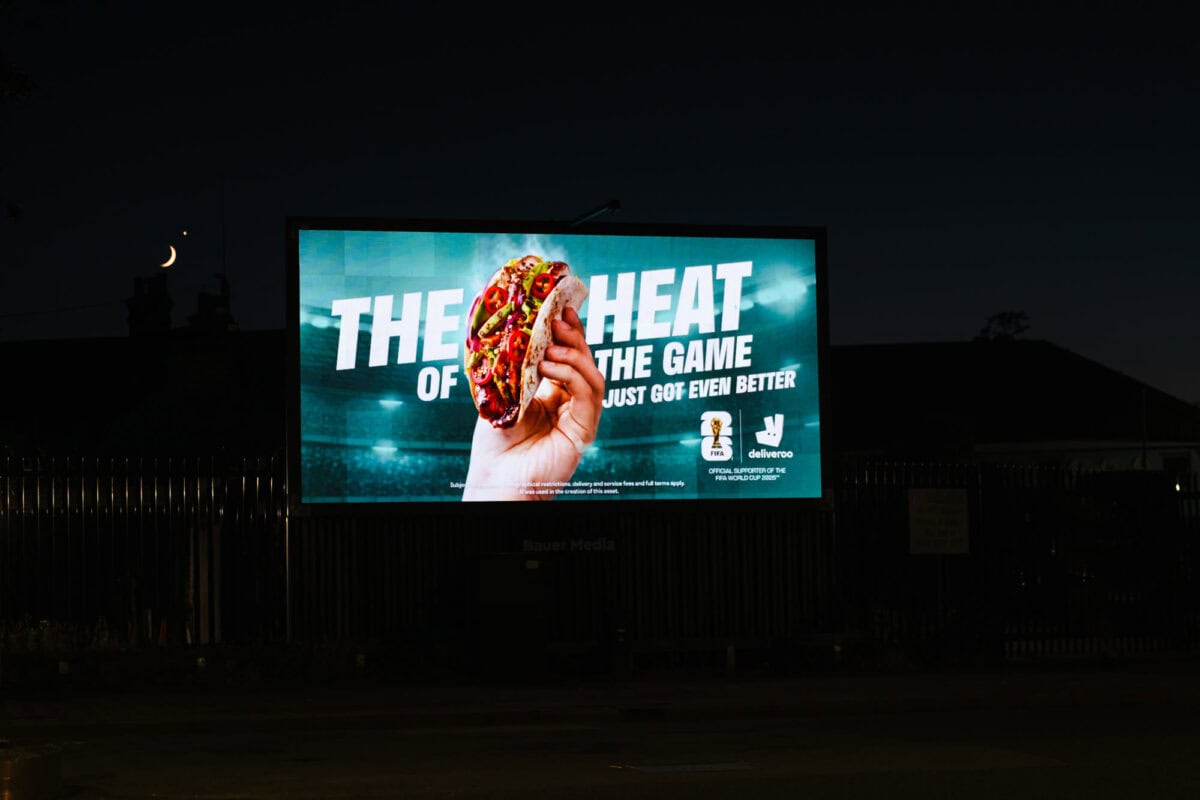 Deliveroo Football OOH Campaign campaign photograph 57