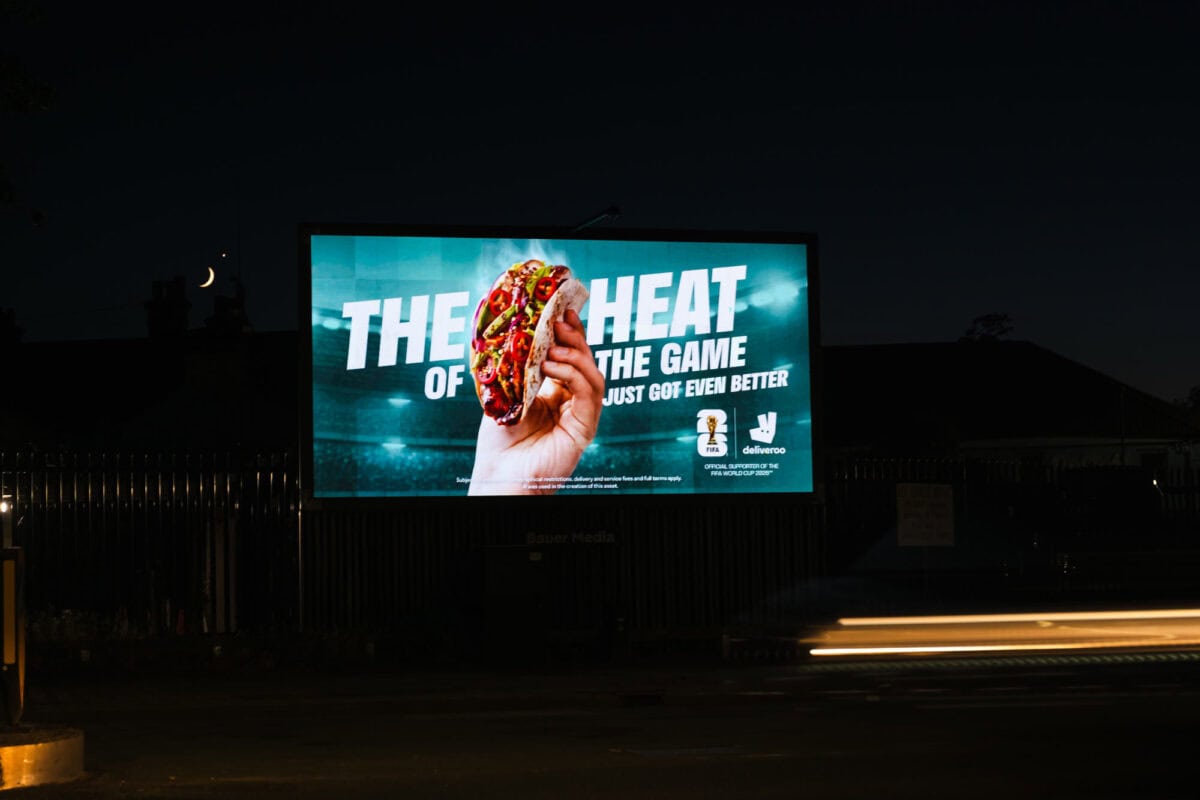 Deliveroo Football OOH Campaign campaign photograph 61