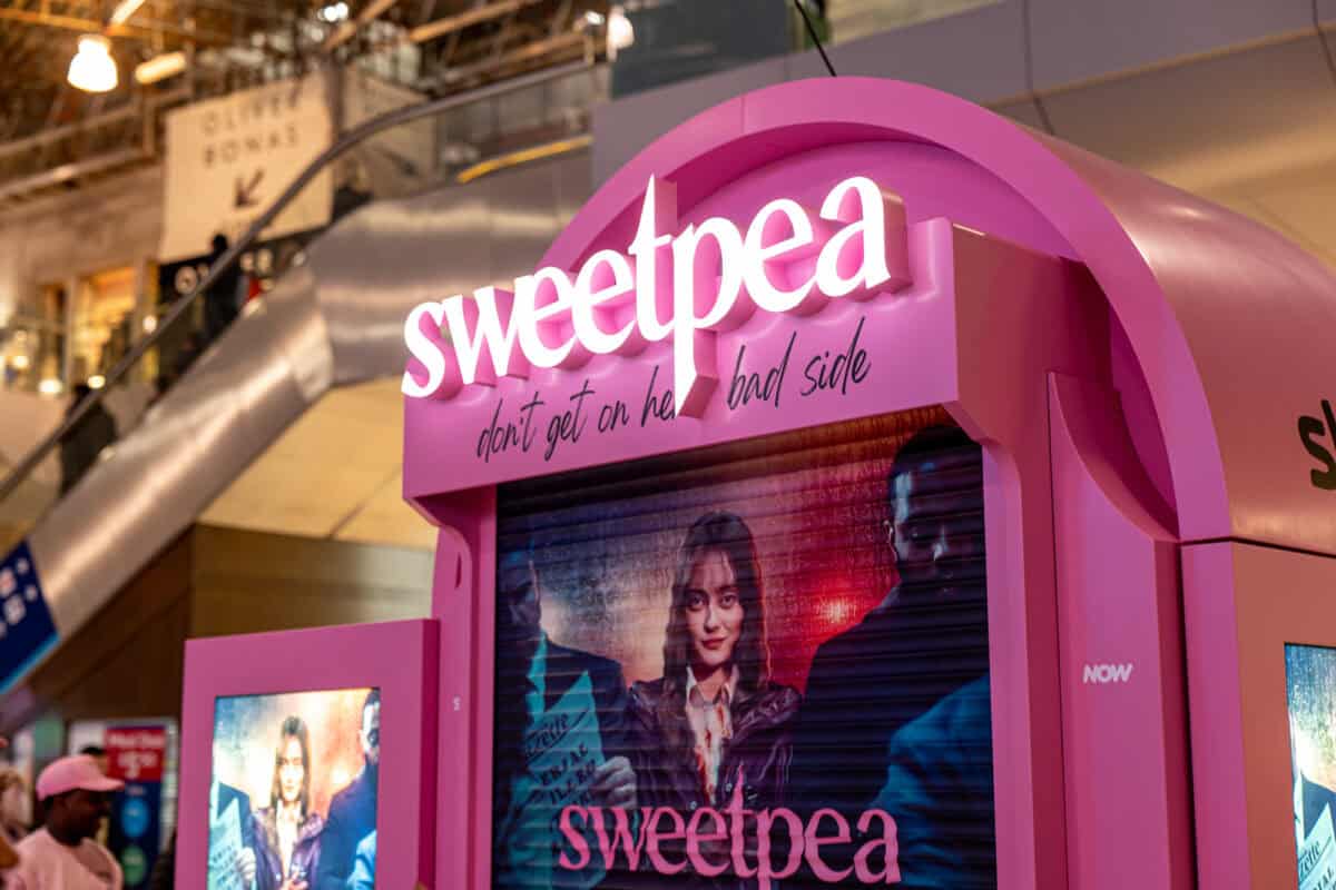 Sky Sweetpea Kiosk at Waterloo campaign photograph 21